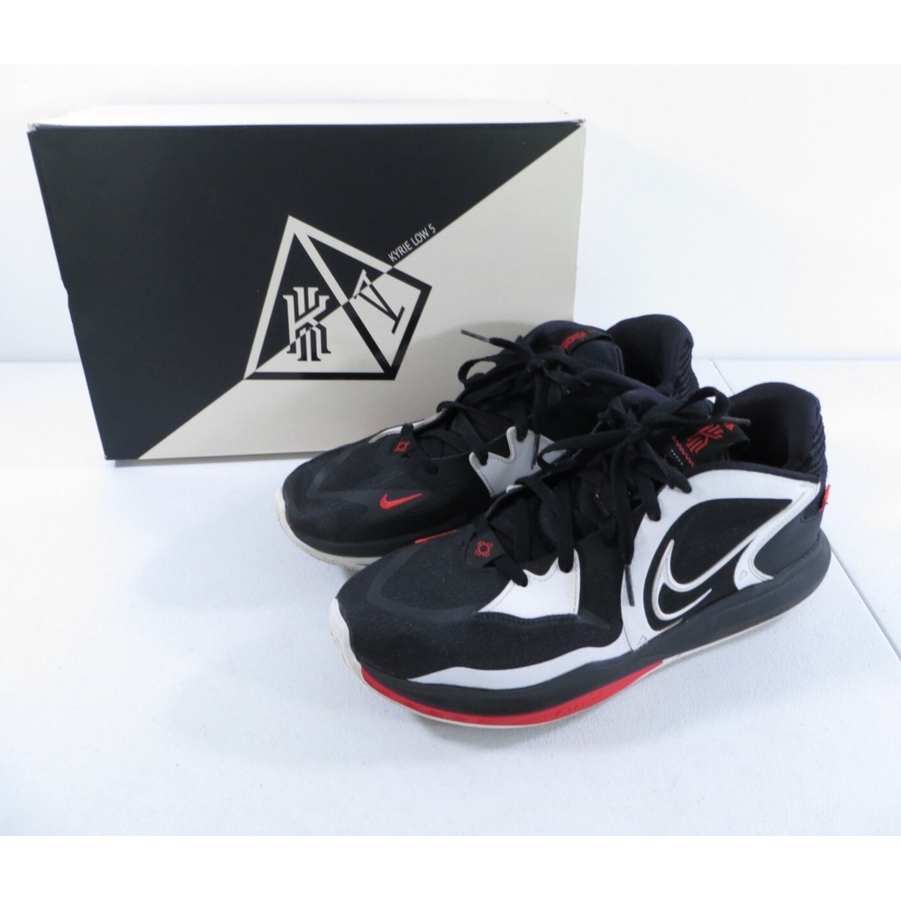 Nike Kyrie‎ Low 5 Mens Basketball Shoes Black Bred Dominoes Size 12 DJ6012-001